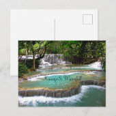 Kuang Si Waterfall, Natur, Postkarte (Vorne/Hinten)