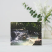 Kuang Si Waterfall Postkarte (Stehend Vorderseite)