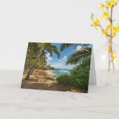 Kuau Bucht-Strand | Maui, Hawaii Karte (Gelbe Blume)