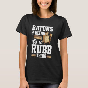 Kub Player Viking Schach Rasen Spiel Set Lover Kub T-Shirt