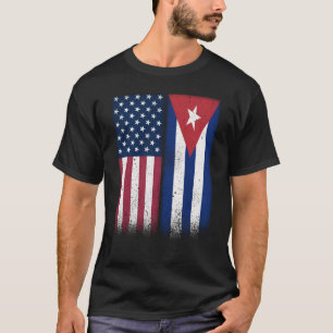 Kuba American Fahnen Proud USA Kuba T-Shirt