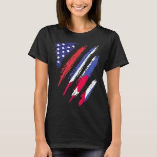 Kuba American Grown Flag USA Patriot Heritage Mont T-Shirt