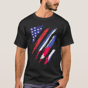 Kuba American Grown Flag USA Patriot Heritage Mont T-Shirt
