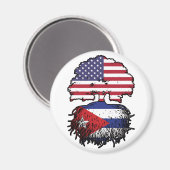 Kuba-Amerikanische Tree-Roots-Flagge Magnet (Vorderseite/Rückseite)