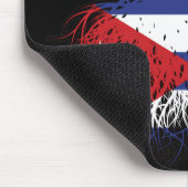 Kuba-Amerikanische Tree-Roots-Flagge Mousepad (Ecke)