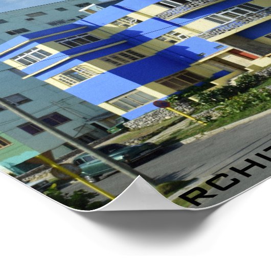 Kuba: Art-Deco-Architektur Poster (Ecke)