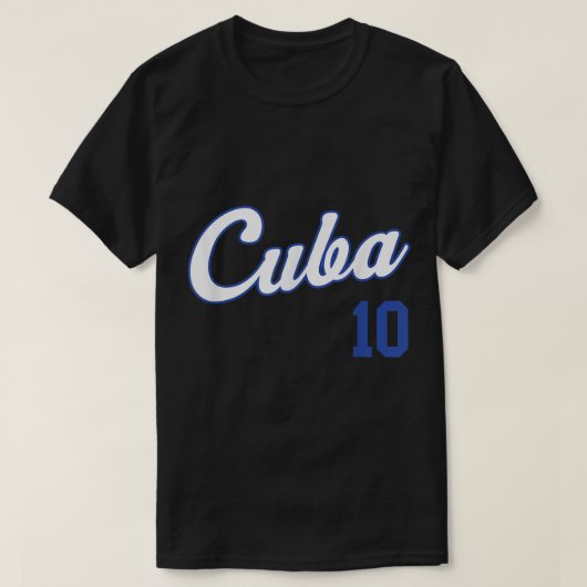 Kuba Baseball Remera Beisbol Kuba Jersey 10 T-Shirt (Design vorne)