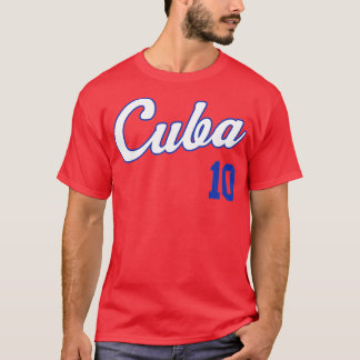 Kuba Baseball Remera Beisbol Kuba Jersey 10 T-Shirt