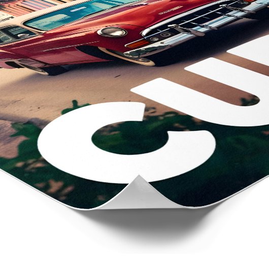 Kuba Berühmter Reiseort Poster (Ecke)