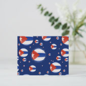 Kuba-Blase-Flagge Postkarte (Stehend Vorderseite)