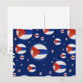 Kuba-Blase-Flagge Postkarte (Vorne/Hinten)