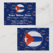 Kuba-Blasen-Flagge Visitenkarte (Vorne/Hinten)