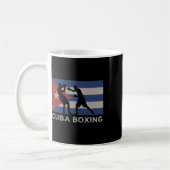 Kuba Boxer National Cuba Flag Boxing Gloves Graph Kaffeetasse (Links)
