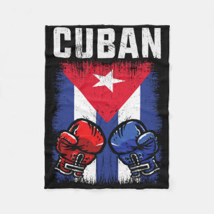 Kuba Boxing-Shirt mit Handschuhen und kubanischer  Fleecedecke