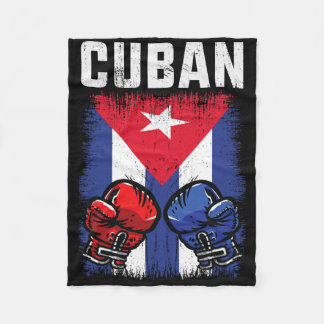 Kuba Boxing-Shirt mit Handschuhen und kubanischer Fleecedecke