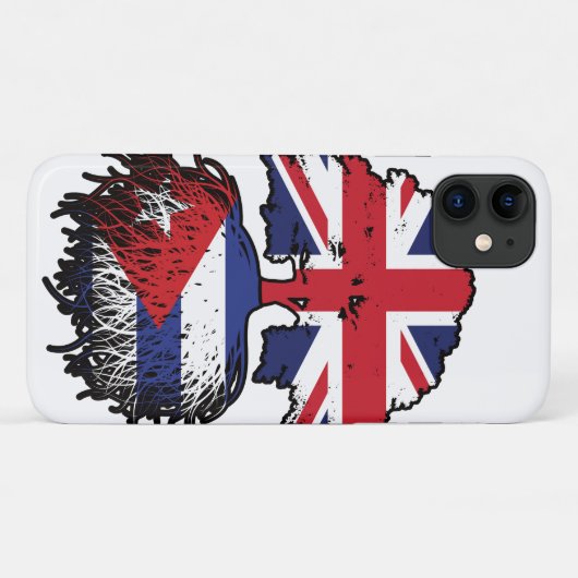Kuba - Britisch-UK-Tree-Roots-Flagge Case-Mate iPhone Hülle (Rückseite (Horizontal))