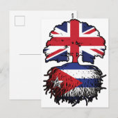 Kuba - Britisch-UK-Tree-Roots-Flagge Postkarte (Vorne/Hinten)