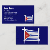 Kuba-Bürsten-Flagge Visitenkarte (Vorne/Hinten)