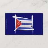 Kuba-Bürsten-Flagge Visitenkarte (Rückseite)