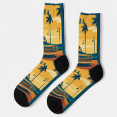 Kuba Car Illustration Socken (Linkes Detail)