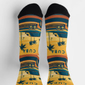 Kuba Car Illustration Socken (Oben)