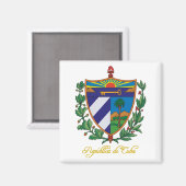 ‚Kuba COA‘ Magnet (Vorderseite/Rückseite)