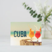 Kuba-Cocktails Postkarte (Stehend Vorderseite)