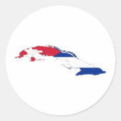 Kuba CU Runder Aufkleber (Vorderseite)