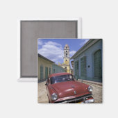 Kuba, das alte Kolonialdorf Trinidad. Magnet (Vorderseite/Rückseite)