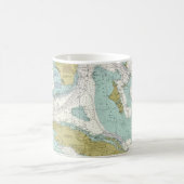Kuba & die Straße von Florida Kaffeetasse (Mittel)