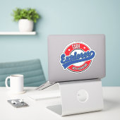 Kuba-Entdecker ins Abenteuerlogo Aufkleber (Laptop auf Schreibtisch)