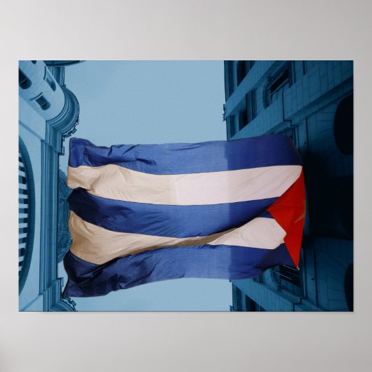 Kuba-Fahnenposter Poster (Vorne)