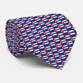 Kuba Flag Honeycomb Krawatte (Gerollt)