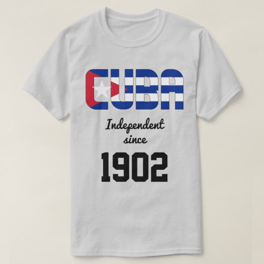 Kuba Flag Independence Celebration T-Shirt (Design vorne)