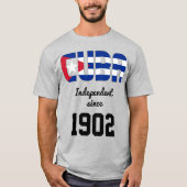 Kuba Flag Independence Celebration T-Shirt (Vorderseite)