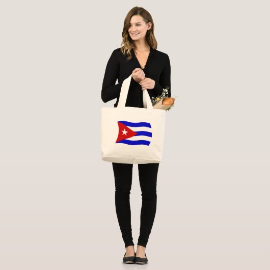 Kuba Flag Tote Bag Jumbo Stoffbeutel (Vorderseite (Model))