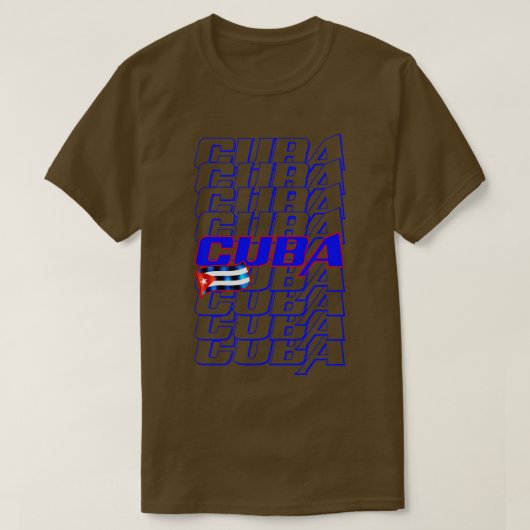 Kuba-Flagge 2 T-Shirt (Design vorne)