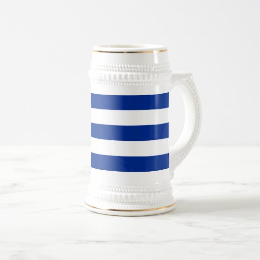 Kuba-Flagge Bierglas (VorderseiteRechts)