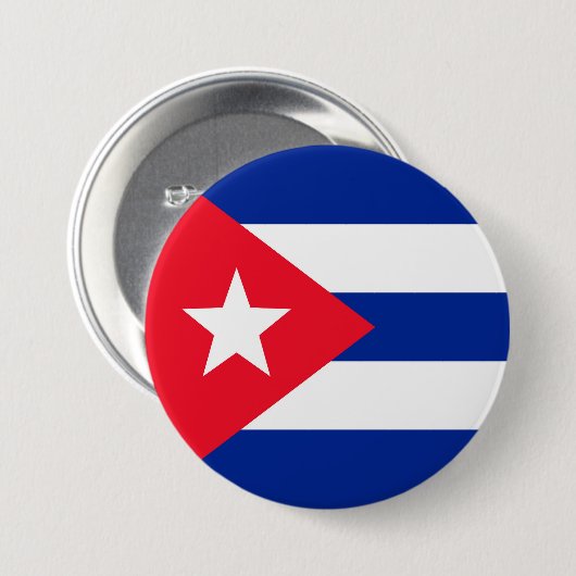 Kuba-Flagge Button (Vorne & Hinten)