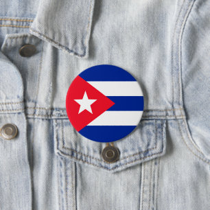Kuba-Flagge Button
