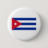 Kuba-Flagge Button (Vorderseite)