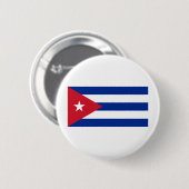 Kuba-Flagge Button (Vorne & Hinten)