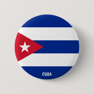 Kuba Flagge Charming Patriotic Button