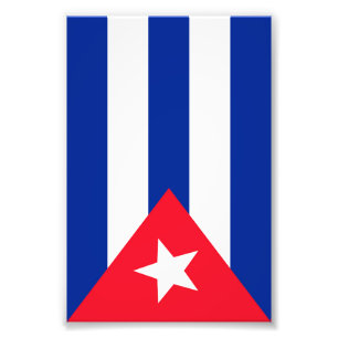 Kuba-Flagge Fotodruck