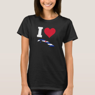 Kuba-Flagge für Kuba I Liebe Kuba T-Shirt