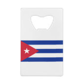 Kuba-Flagge Geldbeutel Flaschenöffner (Rückseite)