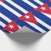 Kuba-Flagge Geschenkpapier (Ecke)