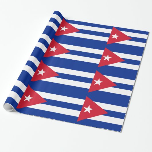 Kuba-Flagge Geschenkpapier (Ungerollt)
