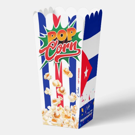 Kuba-Flagge Geschenkschachtel (Rückseite)