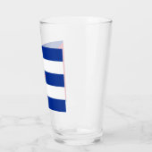Kuba-Flagge Glas (Links)
